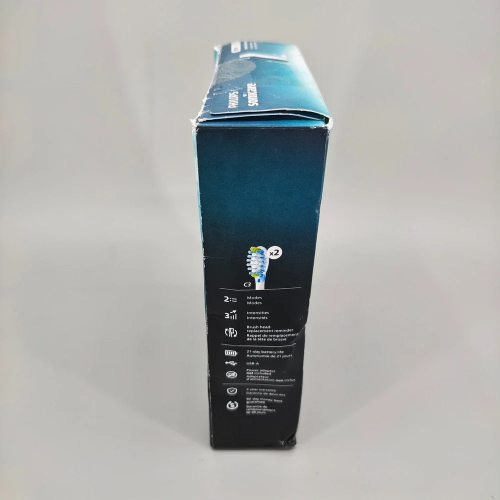 Philips Sonicare 5950 Rechargeable Toothbrush Navy Blue HX7133 Open Box New
